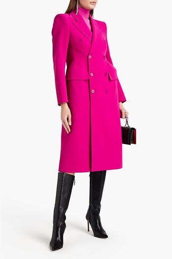 BALENCIAGA Double-breasted gabardine coat
