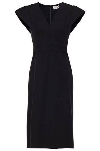 ALEXANDER MCQUEEN Pleated wool dress