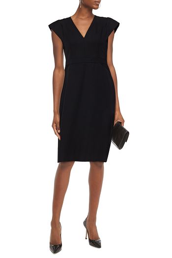 ALEXANDER MCQUEEN Pleated wool dress
