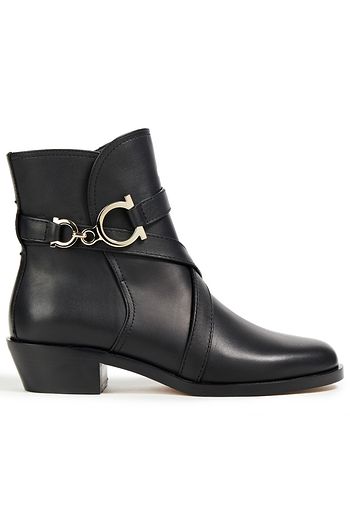 SALVATORE FERRAGAMO Shadi Ankle Boots aus Leder