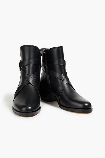 SALVATORE FERRAGAMO Shadi Ankle Boots aus Leder