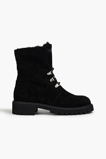 GIUSEPPE ZANOTTI Kanda Combat Boots aus Veloursleder
