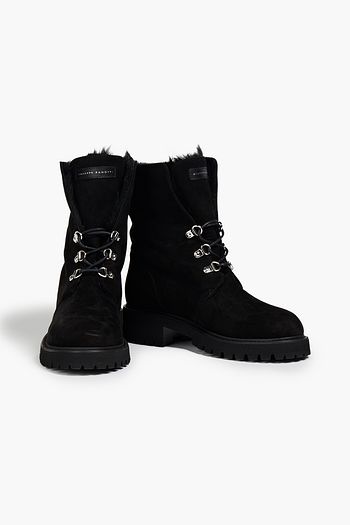 GIUSEPPE ZANOTTI Kanda Combat Boots aus Veloursleder