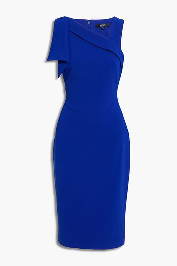BADGLEY MISCHKA Bow-embellished crepe dress