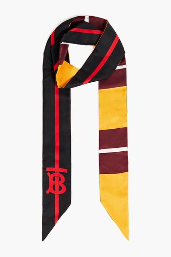 BURBERRY Printed silk-satin twill scarf