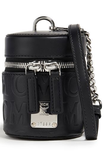 MCM Embossed leather bucket bag