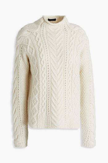 RAG & BONE Cable-knit wool-blend turtleneck sweater