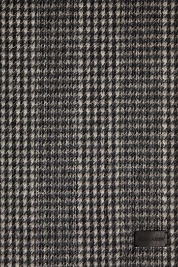 SAINT LAURENT Schal aus Jacquard-Strick aus Kaschmir mit Karomuster