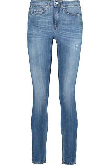 ACNE STUDIOS Skin 5 mid-rise distressed skinny jeans