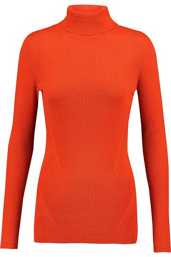 DIANE VON FURSTENBERG Sutton ribbed wool and silk-blend turtleneck sweater