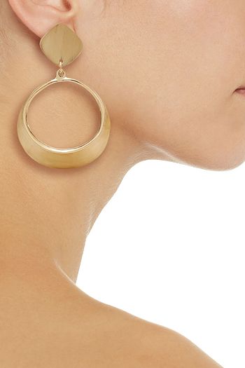 KENNETH JAY LANE Gold-tone clip earrings