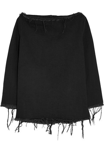 MARQUES' ALMEIDA Frayed denim top