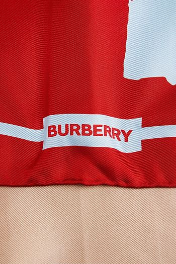 BURBERRY Schal aus Seiden-Twill mit Print