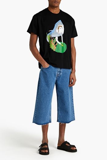 BURBERRY Printed cotton-jersey T-shirt