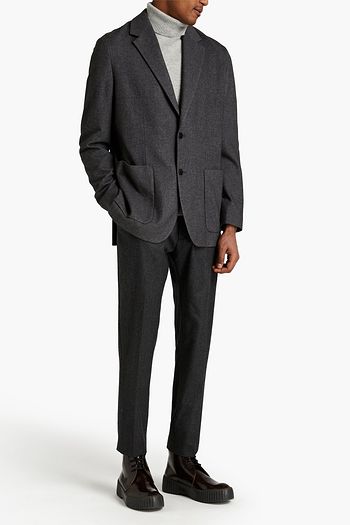 THE ROW Walter mélange silk and cashmere-blend felt blazer