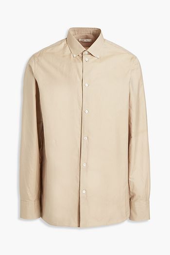 THE ROW Cotton and silk-blend twill shirt
