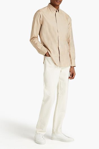 THE ROW Cotton and silk-blend twill shirt