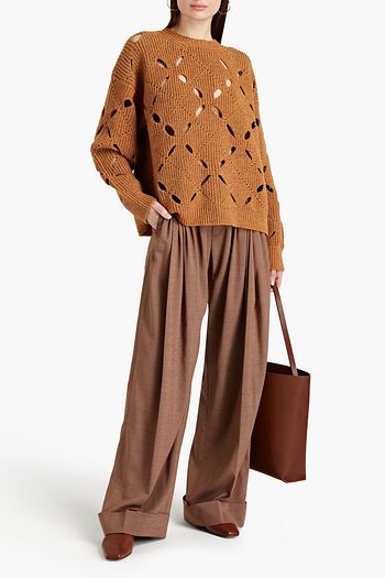 ACNE STUDIOS Pullover aus geripptem Pointelle-Strick