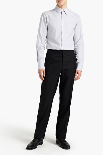 THE ROW Jasper striped cotton-poplin shirt