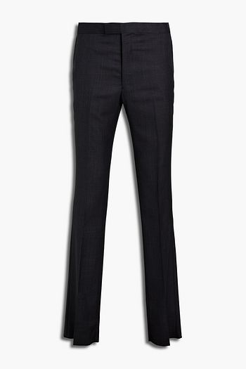 THE ROW Isaac slim-fit mélange wool-blend pants
