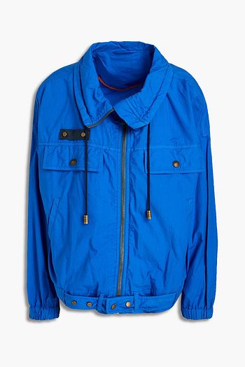 MR & MRS ITALY Logo-appliquéd cotton-poplin jacket