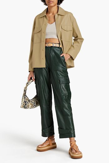 SAMSØE Φ SAMSØE Shereen faux leather shirt