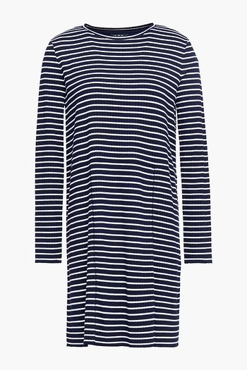 A.P.C. Striped ribbed-knit mini dress