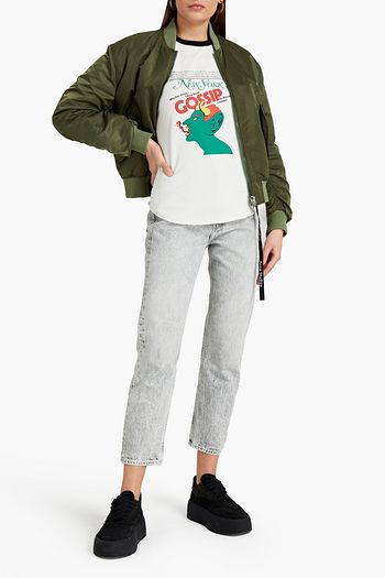 MARC JACOBS Flocked printed cotton-jersey T-shirt