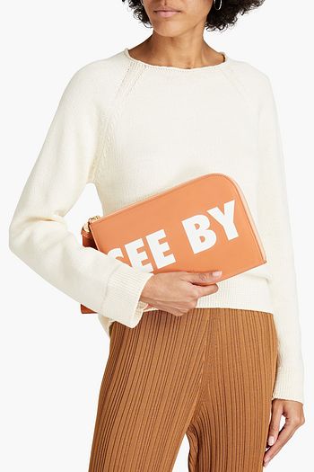 SEE BY CHLOÉ Logo-print leather pouch