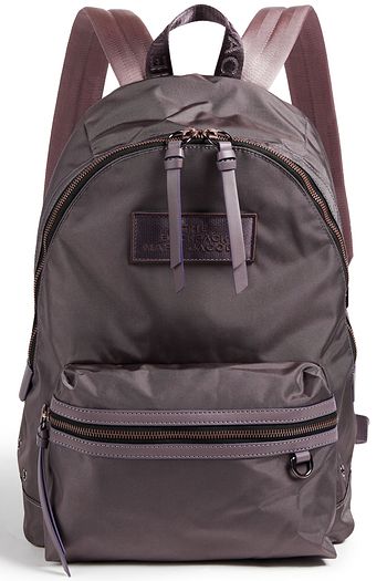 MARC JACOBS Logo-appliquéd shell backpack