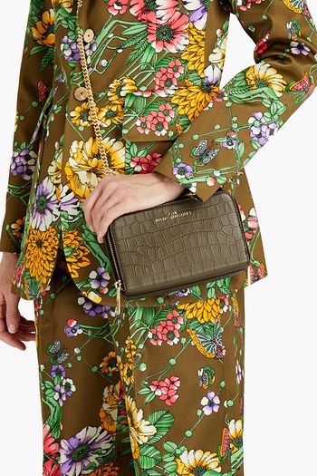 MARC JACOBS Croc-effect leather shoulder bag