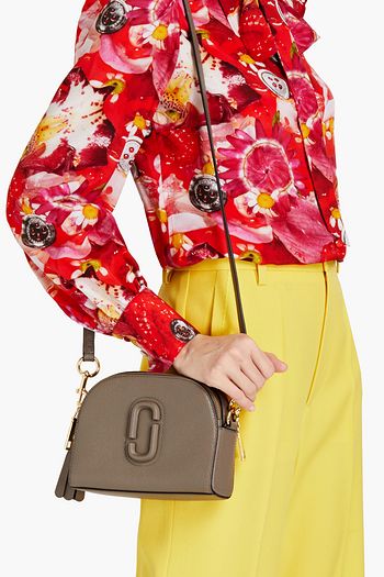 MARC JACOBS The Status textured-leather shoulder bag