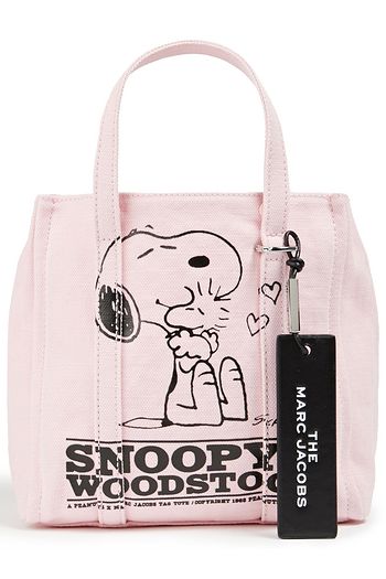 MARC JACOBS Printed cotton and linen-blend canvas tote