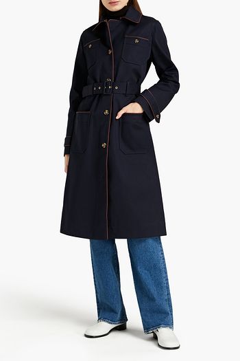 A.P.C. Trenchcoat aus Gabardine aus einer Baumwollmischung mit Gürtel