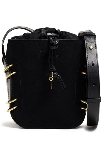 SEE BY CHLOÉ Alvy suede-paneled leather shoulder bag