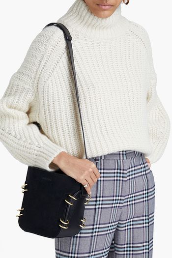 SEE BY CHLOÉ Alvy suede-paneled leather shoulder bag