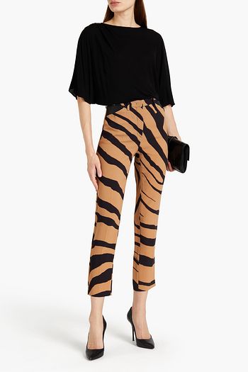 ROBERTO CAVALLI Stretch-jersey top