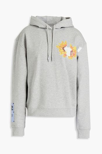MCQ ALEXANDER MCQUEEN Appliquéd printed French cotton-terry hoodie