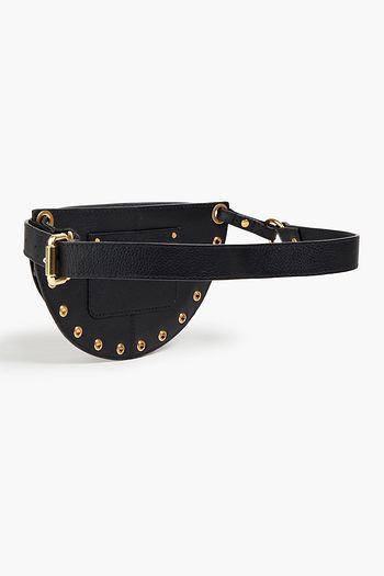 SEE BY CHLOÉ Convertible eyelet-embellished pebbled-leather belt bag