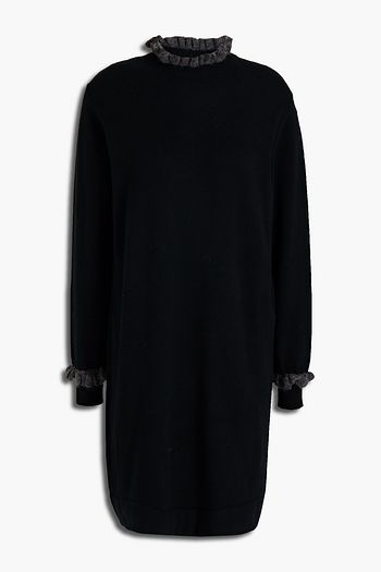 SEE BY CHLOÉ Ruffle-trimmed cotton-blend mini dress