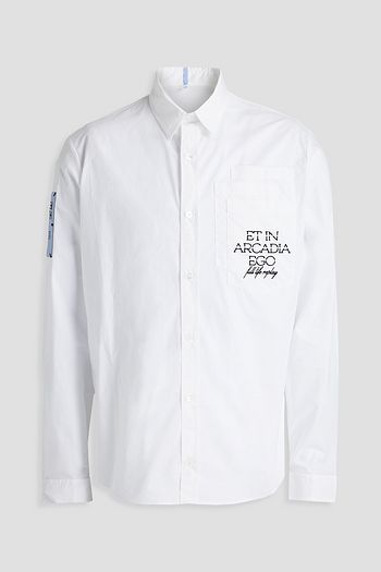 MCQ ALEXANDER MCQUEEN Embroidered cotton-poplin shirt