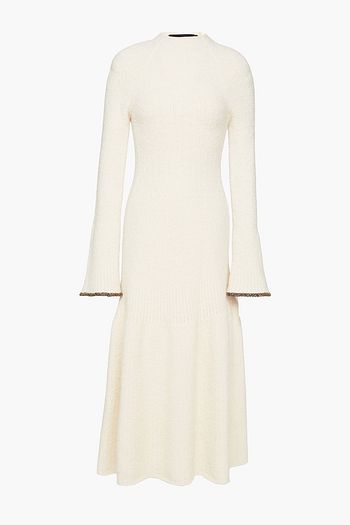 PROENZA SCHOULER Geripptes Midikleid aus Bouclé