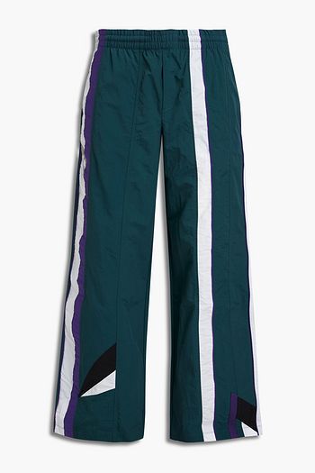 MCQ ALEXANDER MCQUEEN ストライプシェル加工生地 トラックパンツ