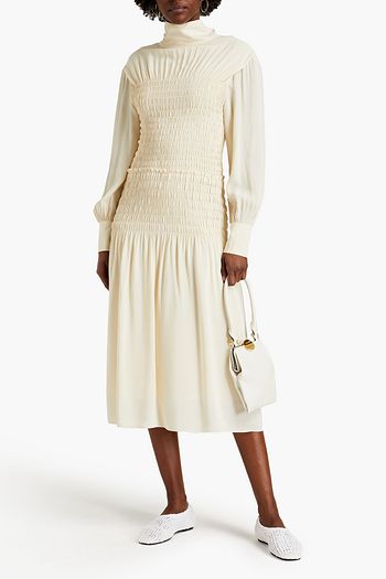 PROENZA SCHOULER Midikleid aus Crêpe mit Raffung und Cut-outs