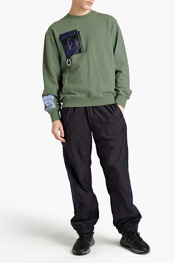 MCQ ALEXANDER MCQUEEN Embellished French cotton-terry sweatshirt