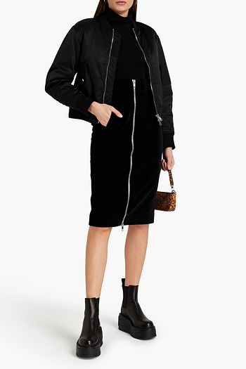 MARC JACOBS Cotton-velvet pencil skirt