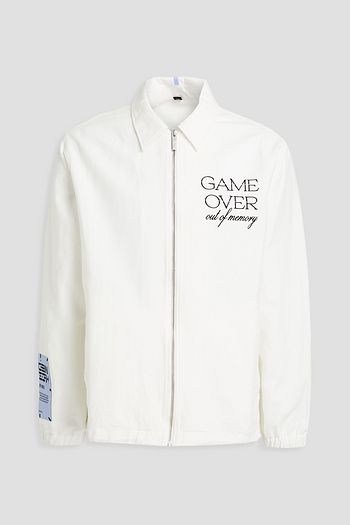 MCQ ALEXANDER MCQUEEN Embroidered cotton and linen-blend twill jacket