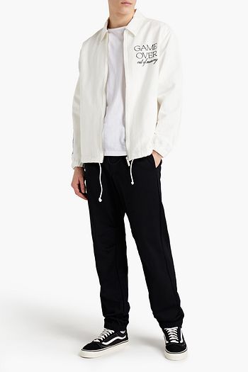 MCQ ALEXANDER MCQUEEN Embroidered cotton and linen-blend twill jacket