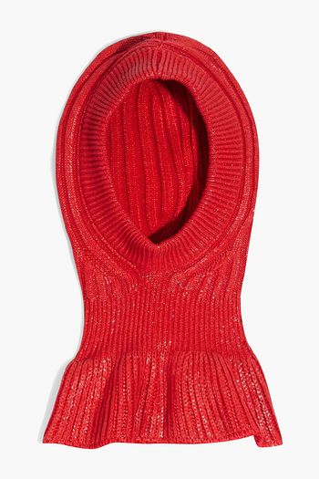 CHLOÉ Ribbed wool-blend balaclava