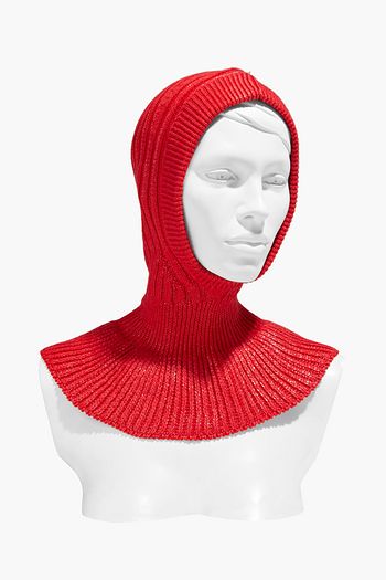 CHLOÉ Ribbed wool-blend balaclava